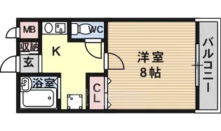 キャッスルエビス【4階】の間取り