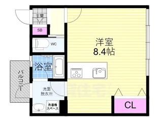 グレースろうじ【4階】の間取り