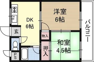 永和ハイツ【3階】の間取り