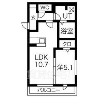 ルラシオン里町【3階】の間取り