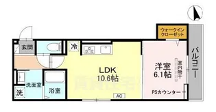 GRAMM御陵荒木C【2階】の間取り