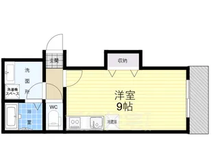 ヨハク瓢箪山【1階】の間取り