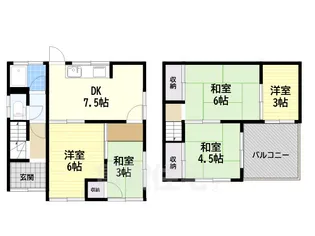 奈良県葛城市疋田【一戸建】の間取り