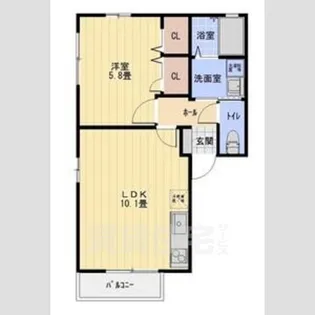 ベルドミールC【2階】の間取り
