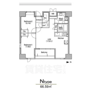 グランアベニュー栄【8階】の間取り