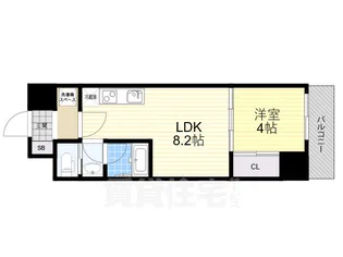大阪府大阪市都島区中野町3丁目【マンション】の間取り