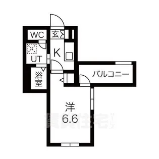アクアプレイス京都北白川【1階】の間取り