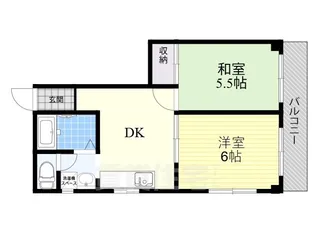 大阪府豊中市北桜塚4丁目【マンション】の間取り