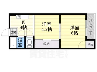 向川原土井マンション【2階】の間取り