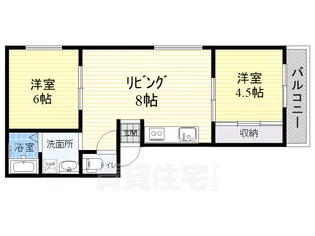 スタンドアップ十三【4階】の間取り