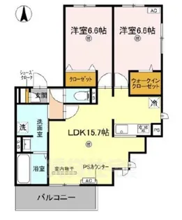 GRAMM箱ノ井【3階】の間取り