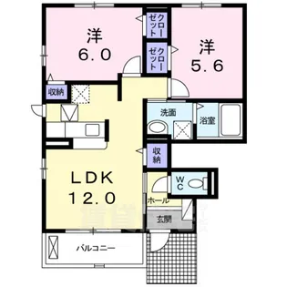 マサール吉田【1階】の間取り