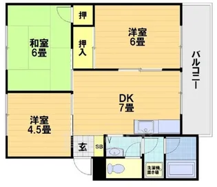 コーポ前田【1階】の間取り
