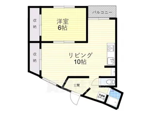 堀野マンション【406号室】の間取り