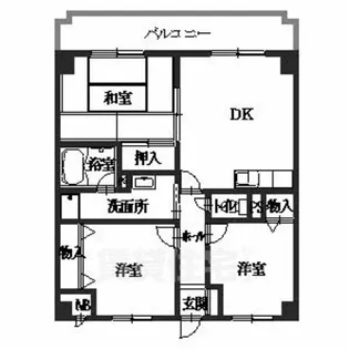 奈良県香芝市西真美1丁目【マンション】の間取り