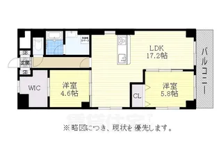 2LDKの間取り画像