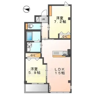 サン ラフォーレ【3階】の間取り