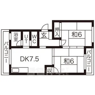 中原マンション【2階】の間取り