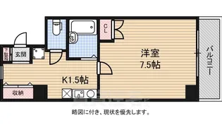 富士ラビット七条館【8階】の間取り