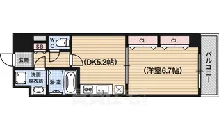 アーバネックス室町【6階】の間取り