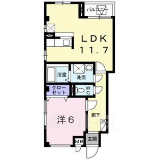 ルミエール名東【4階】の間取り