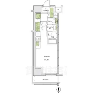 ザ・パークハビオ名古屋松原【8階】の間取り