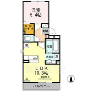 アンソレイユ【3階】の間取り