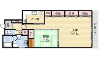 ルネ河原町【3階】の間取り