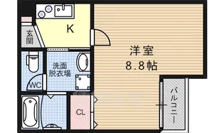 ノイヴェル姫島【1階】の間取り