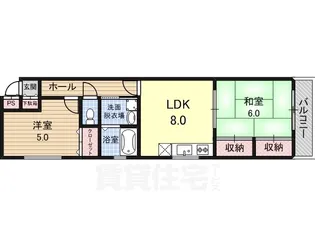 ローズコート【6階】の間取り