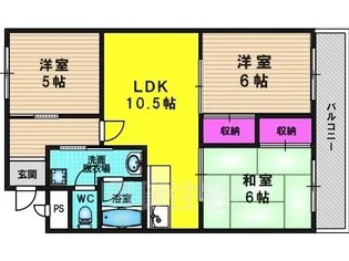 エス・テラス桂【402号室】の間取り