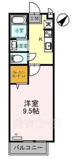 ラクア安朱【1階】の間取り