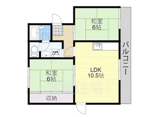 滋賀県大津市勧学1丁目【マンション】の間取り