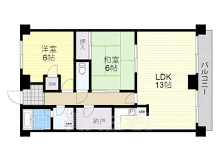 フレンドワン3【4階】の間取り