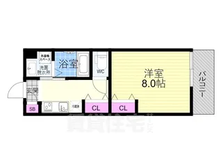 Shining二条離宮【3階】の間取り