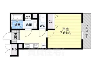EXハイツ東新町3【2階】の間取り