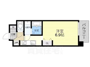 スプランディッド天王寺III【2階】の間取り