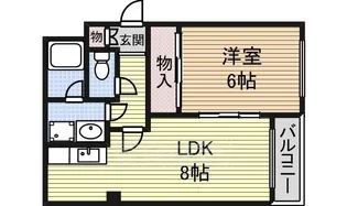 グランビル泉【6階】の間取り