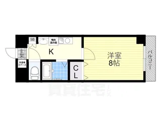RoomsOoji【8階】の間取り