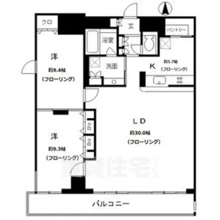 レジディア東桜Ⅱ【12階】の間取り