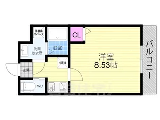 フラッティ西京極【2階】の間取り
