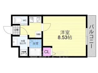 フラッティ西京極【3階】の間取り