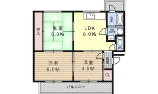 御池ハウス【3階】の間取り
