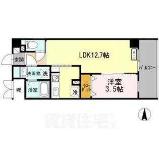 アンジュ高天【5階】の間取り