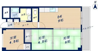 マーベリック横小路【5階】の間取り