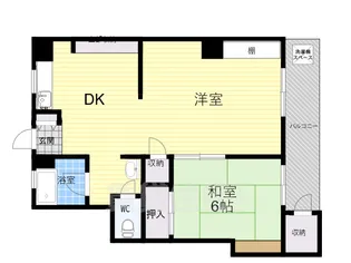 西宮フラワーハイツ【2階】の間取り