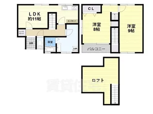 大阪府堺市北区百舌鳥梅北町3丁【一戸建】の間取り
