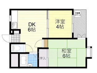 シティパレス三条大宮P-2【3階】の間取り