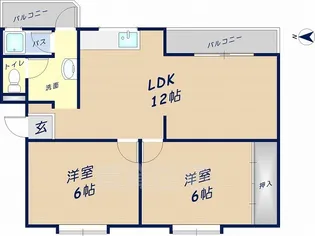 ブルーハイツ【2階】の間取り