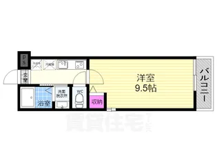 シュミート西洞院【3階】の間取り